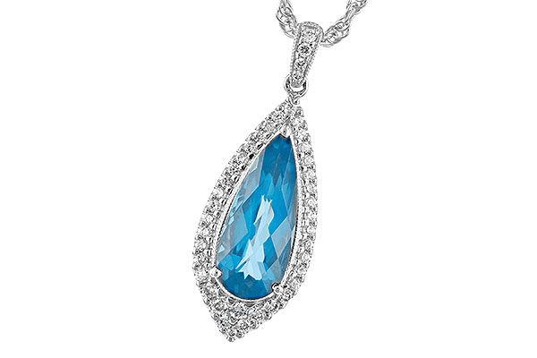 A244-39935: NECK 2.40 BLUE TOPAZ 2.65 TGW