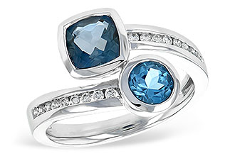 A244-45444: LDS RG 1.55 TW BLUE TOPAZ 1.70 TGW