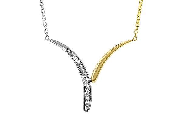 A329-87253: NECKLACE .12 TW (18")