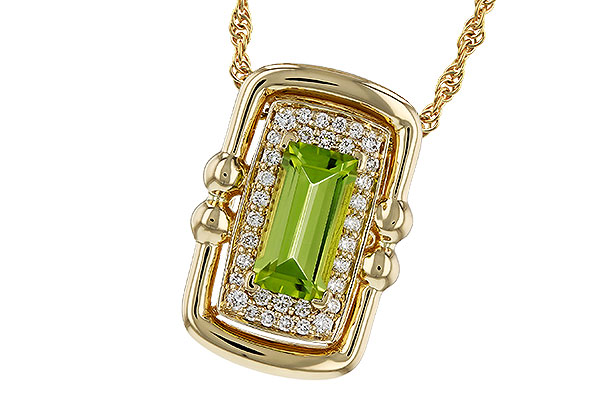 A329-90853: NECKLACE .72 PERIDOT .84 TGW (8x4MM PER)