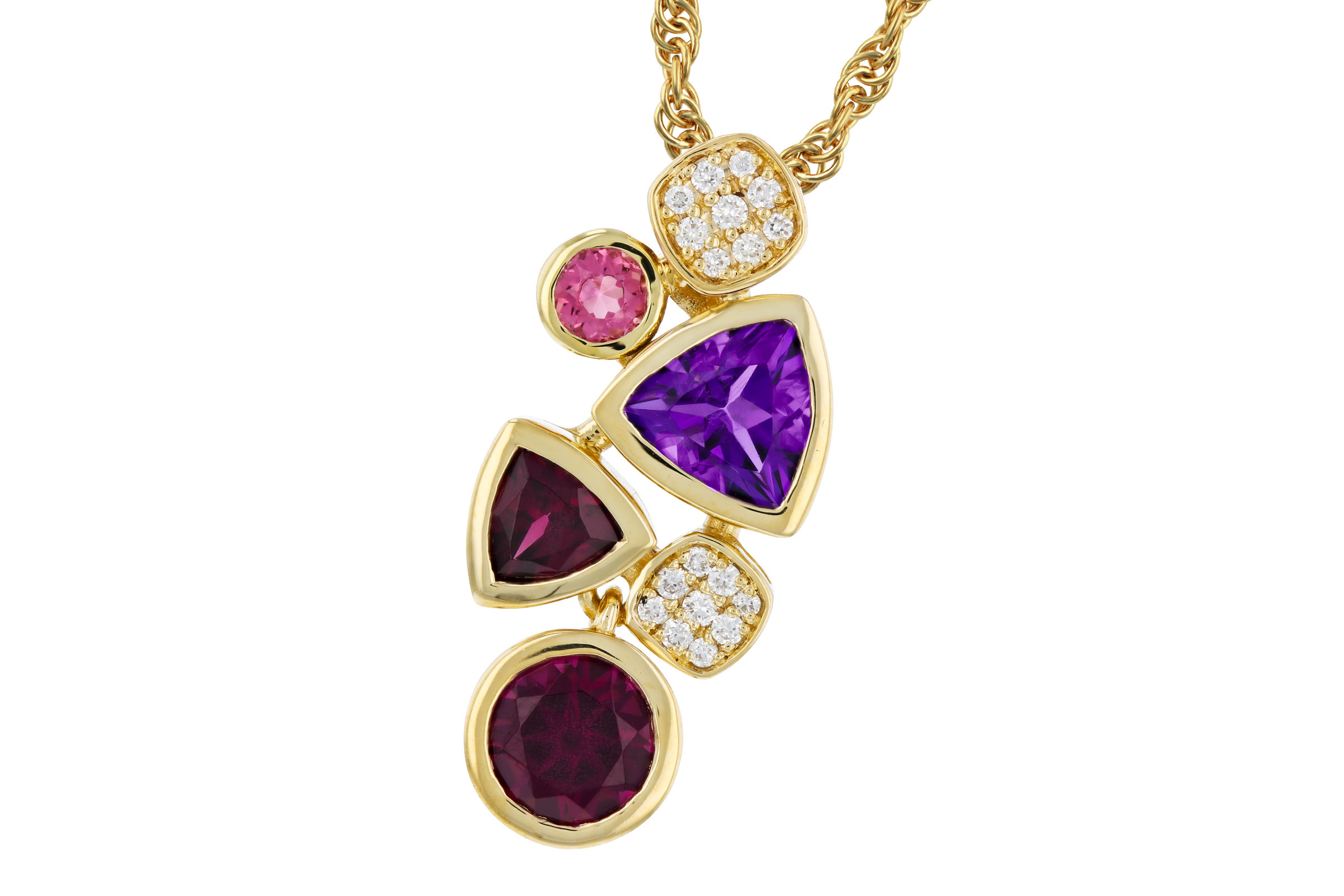 A330-75435: NECKLACE 1.34 SEMI-PREC (AM,RHO,PT) 1.40 TGW