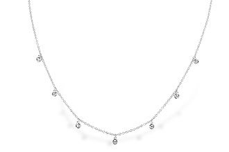 B328-92717: NECKLACE .12 TW (18")