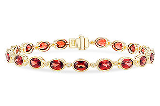 B328-93608: BRACELET 9.22 TW GARNET 9.26 TGW