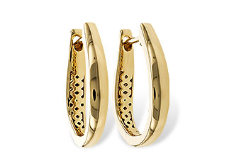 B329-88171: GOLD EARRINGS (17MM)