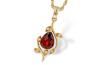 B329-89026: NECKLACE 1.34 GARNET 1.39 TGW (8X6MM GAR)