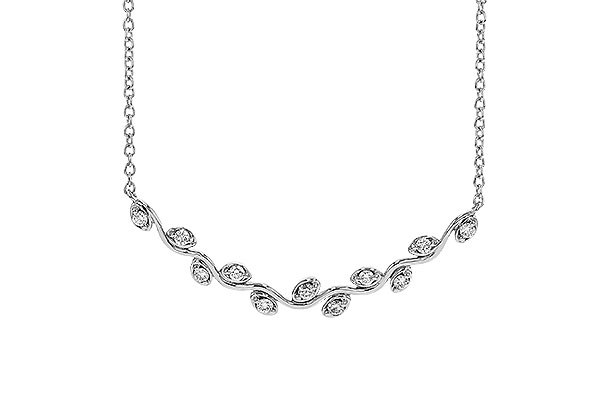 B329-89953: NECKLACE .25 TW (18")