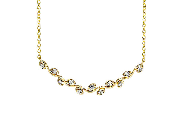 B329-89953: NECKLACE .25 TW (18")