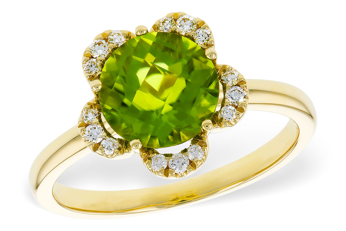 B329-90835: LDS RG 2.16 PERIDOT 2.28 TGW (8MM RD)