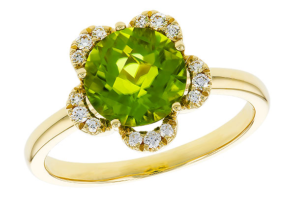 B329-90835: LDS RG 2.16 PERIDOT 2.28 TGW (8MM RD)