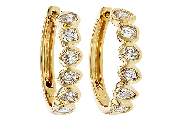 B330-73553: EARRINGS 1.10 TW FANCY CUT DIAS