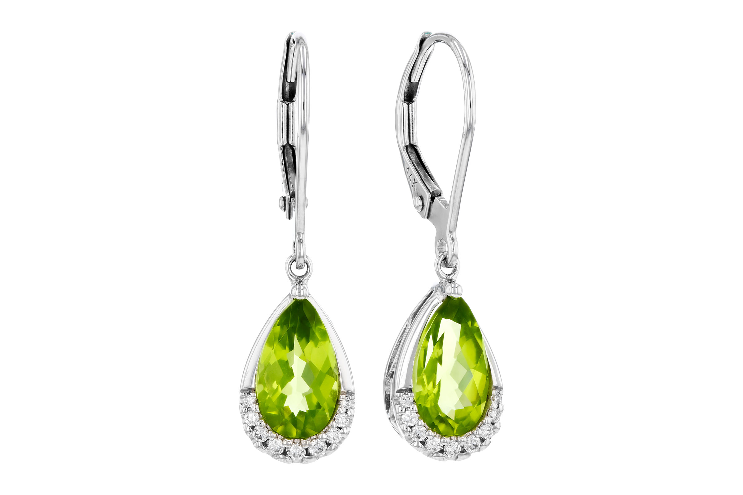 B330-75380: EARR 1.85 PERIDOT 1.94 TGW (9x5MM PS)