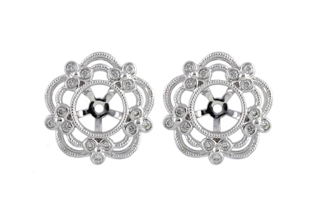 C240-77271: EARRING JACKETS .16 TW (FOR 0.75-1.50 CT TW STUDS)