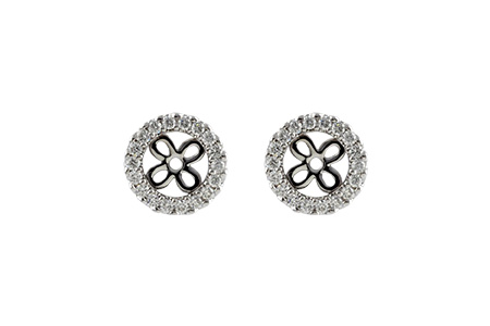 C242-59017: EARRING JACKETS .24 TW (FOR 0.75-1.00 CT TW STUDS)