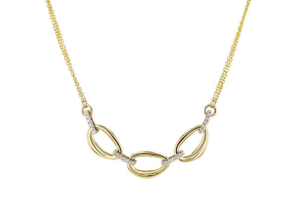 C329-83562: NECKLACE .25 TW (18")