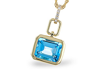 C329-86362: NECKLACE 3.26 BLUE TOPAZ 3.30 TGW (10x8MM BT)