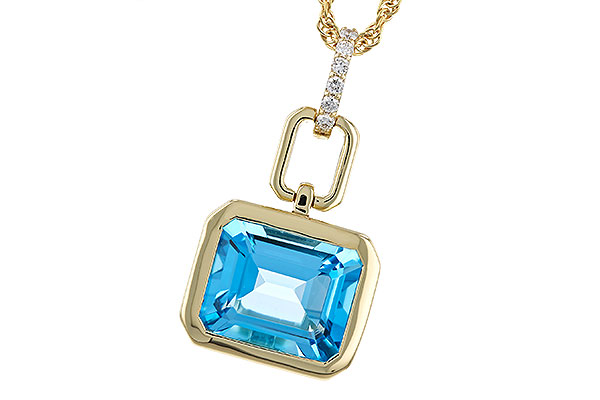 C329-86362: NECKLACE 3.26 BLUE TOPAZ 3.30 TGW (10x8MM BT)