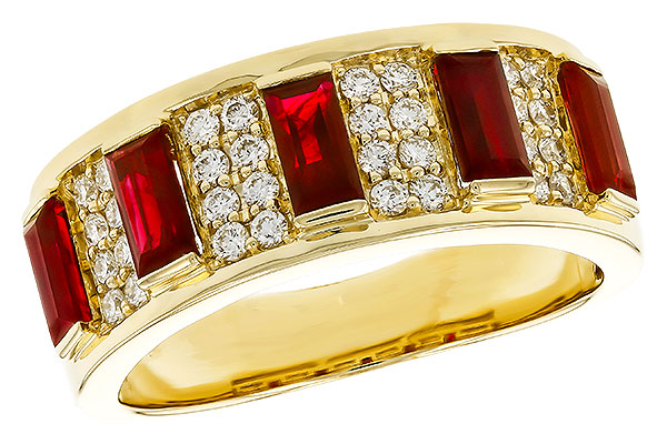 C329-87271: LDS WED RG 1.40 TW RUBY 1.69 TGW