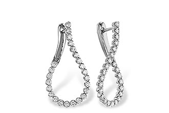 C329-89053: EARRINGS 1.00 TW