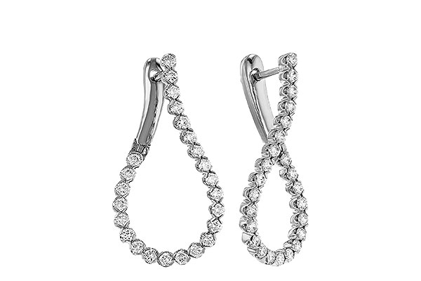 C329-89053: EARRINGS 1.00 TW