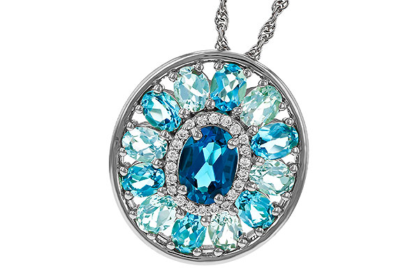 C329-89071: NECK 3.02 TW BLUE TOPAZ 3.10 TGW (7x5MM LBT CTR)