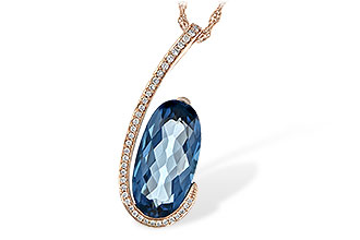 D244-38180: NECK 4.48 LONDON BLUE TOPAZ 4.60 TGW