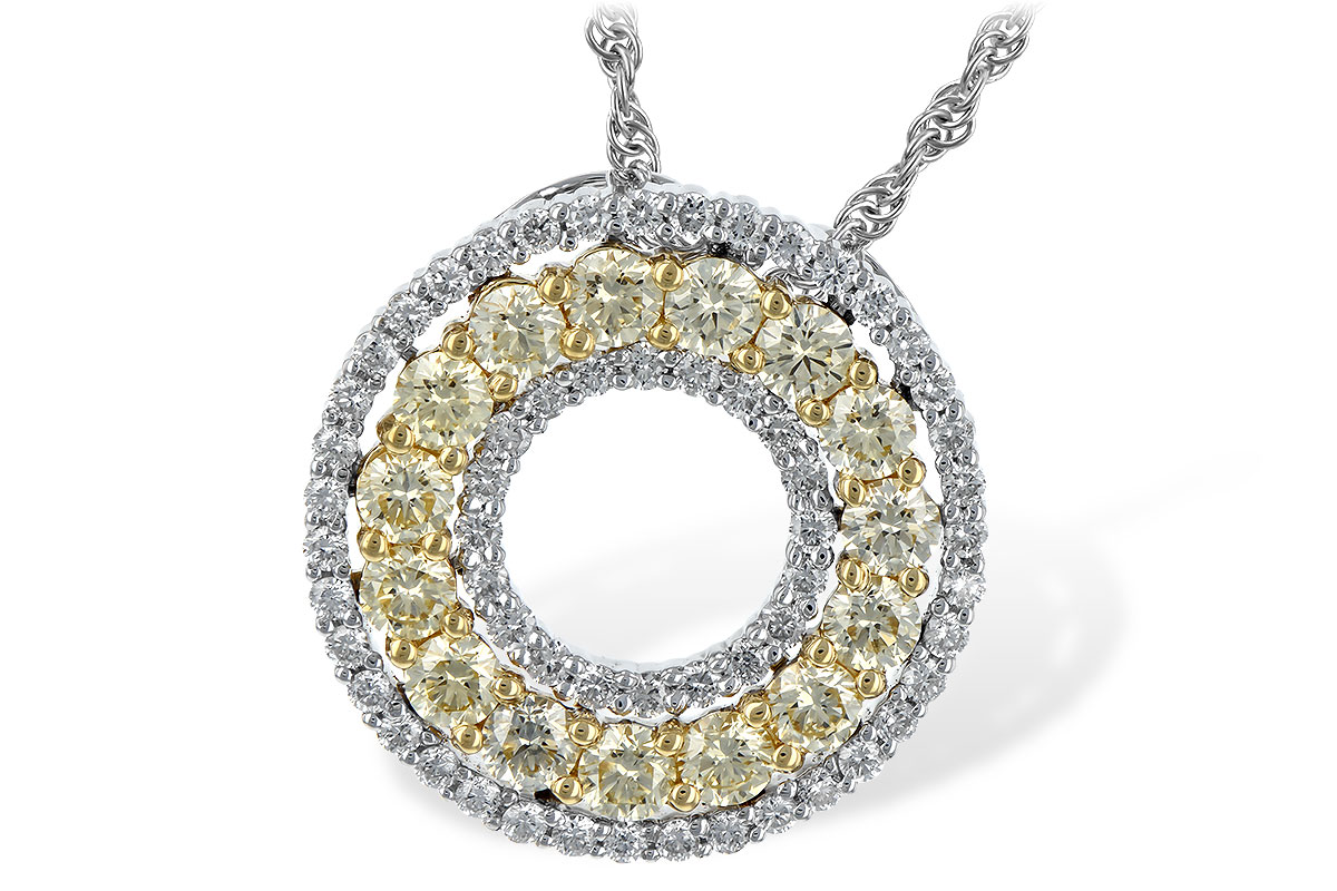 D244-39035: NECK 1.08 YELLOW DIAS 1.55 TW