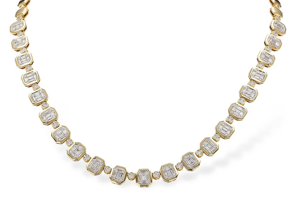 D329-82698: NECKLACE 1.39 BAG 1.80 TW (16")