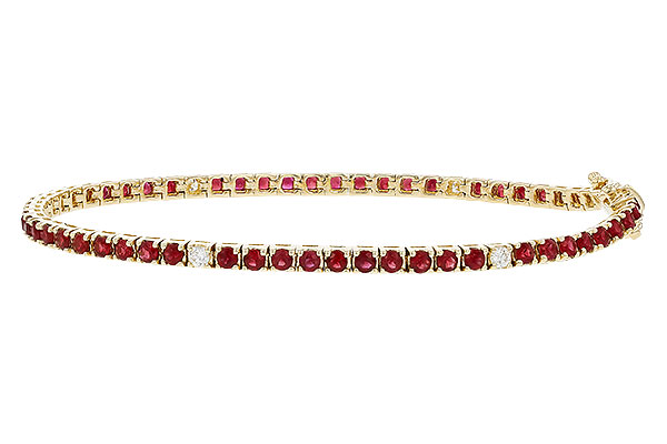D329-83635: BRACELET 3.04 RUBY 3.29 TGW (7")