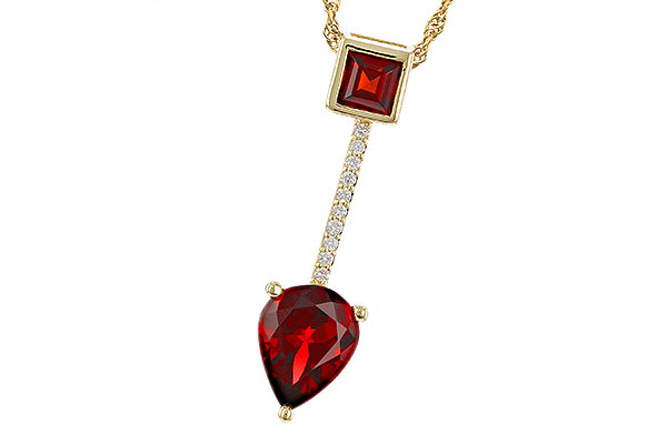 D329-84471: NECKLACE 2.15 GARNET 2.20 TGW