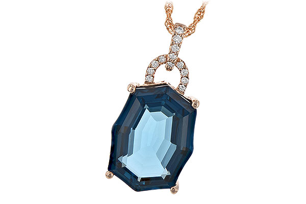 E244-45453: NECK 11.75 LONDON BLUE TOPAZ 11.85 TGW