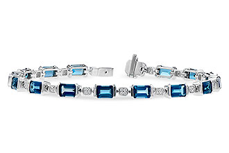 E328-02680: BRACELET 7.90 LONDON BLUE TOPAZ 8.13 TGW