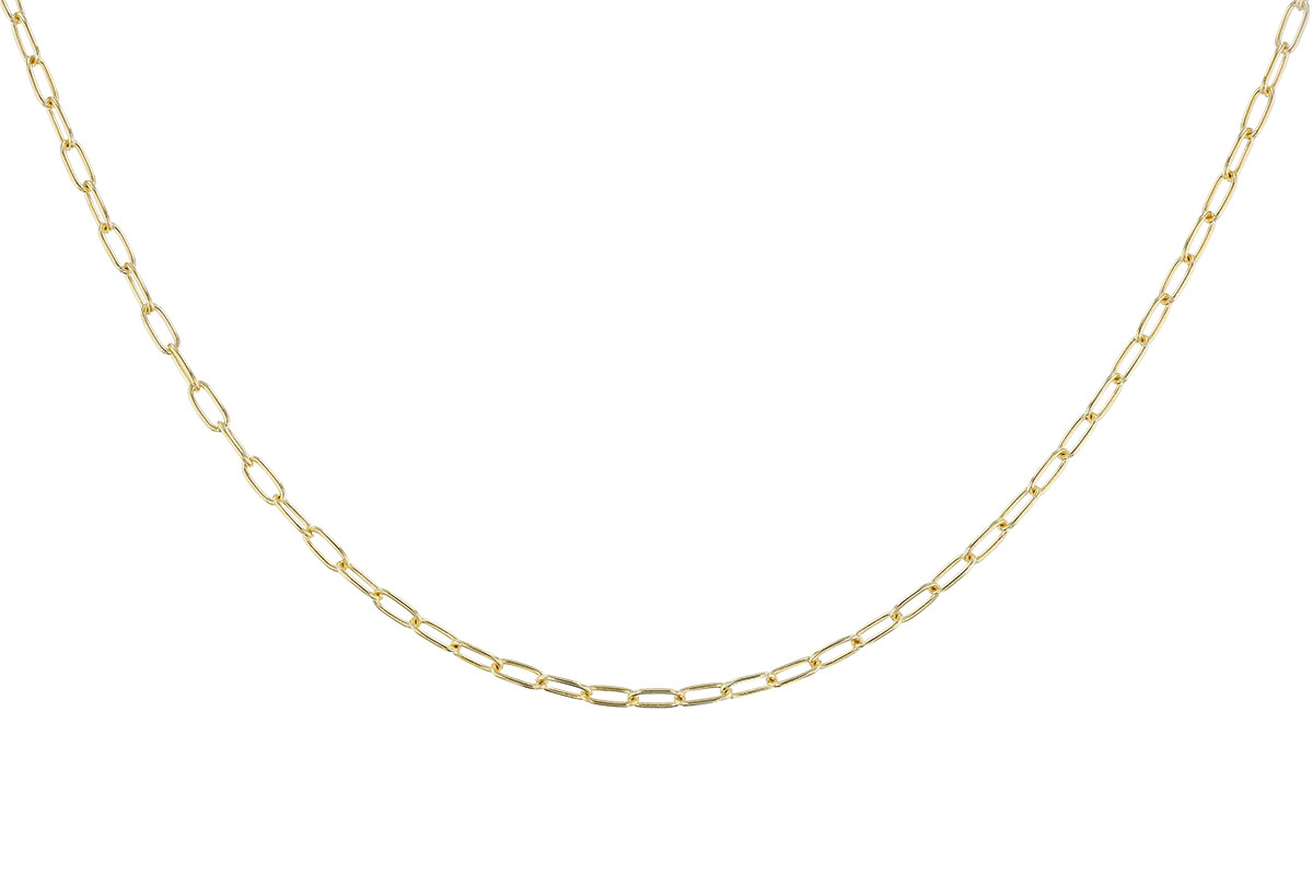 E328-97244: PAPERCLIP SM (18IN, 2.40MM, 14KT, LOBSTER CLASP)