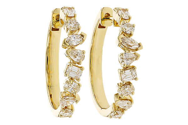 E328-99916: EARRINGS 1.15 TW FANCY CUT DIAS