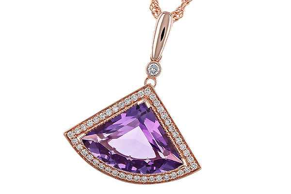 E329-84471: NECKLACE 2.80 AMETHYST 2.97 TGW