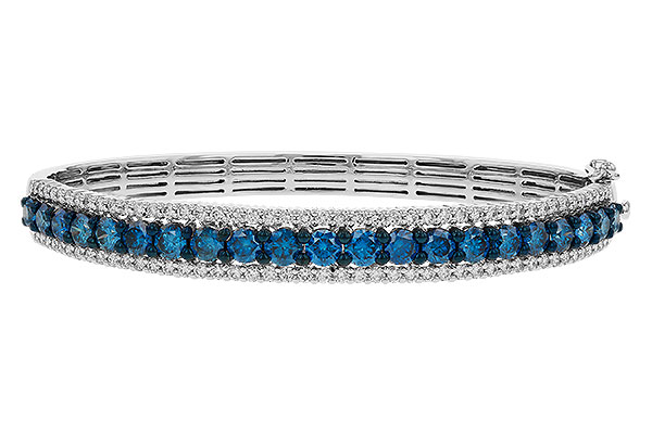 E329-87244: BANGLE 4.05 BLUE DIAS 5.50 TW