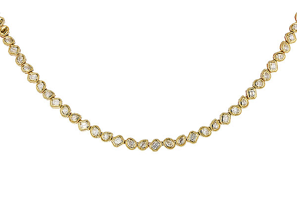 E329-89989: NECKLACE 2.25 TW FANCY CUT DIAS (17.25")