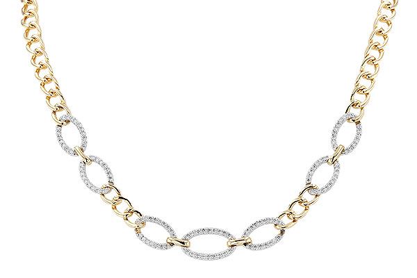 F328-93589: NECKLACE 1.12 TW (17")(INCLUDES BAR LINKS)
