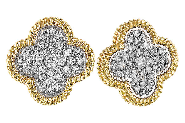F329-87244: EARRINGS .50 TW