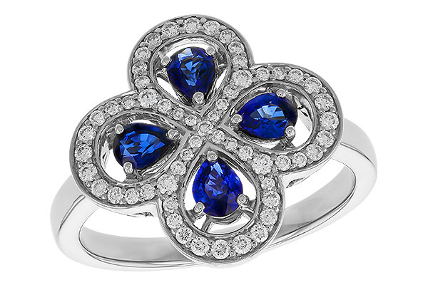 F329-88144: LDS RG .68 TW SAPPHIRE .96 TGW