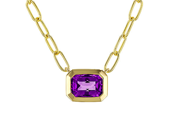 F329-88171: NECKLACE .82 AMETHYST (18")