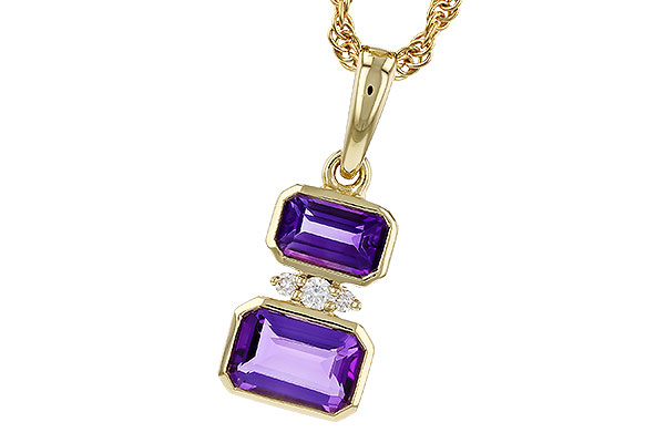 F329-90853: NECK .72 TW AMETHYST .75 TGW