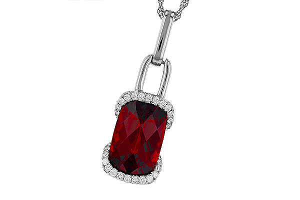F330-73580: NECK 4.30 GARNET 4.45 TGW (12x8MM GAR)