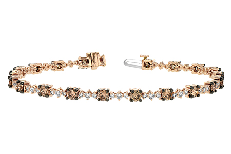 G243-51771: BRACELET 3.05 BROWN DIA 4.10 TW