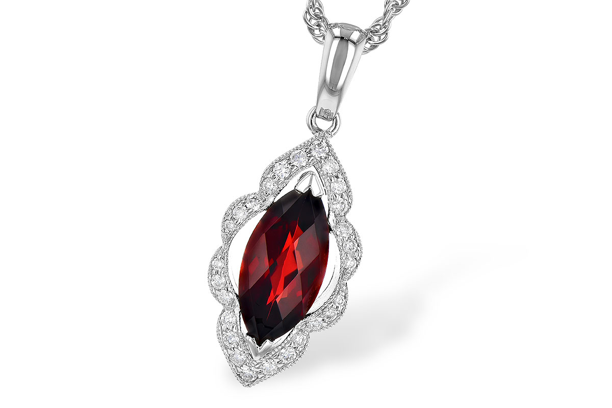 G328-08107: NECK 1.25 GARNET 1.36 TGW