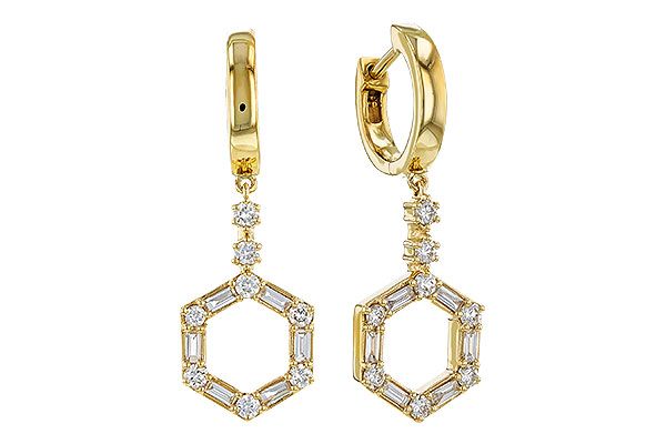 G329-83571: EARRINGS .23 BAG .60 TW