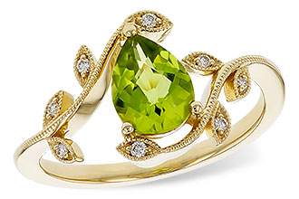 G329-84525: LDS RG 1.16 PERIDOT 1.22 TGW (8x6MM PER)