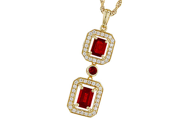 G329-86362: NECK 1.22 TW RUBY 1.43 TGW