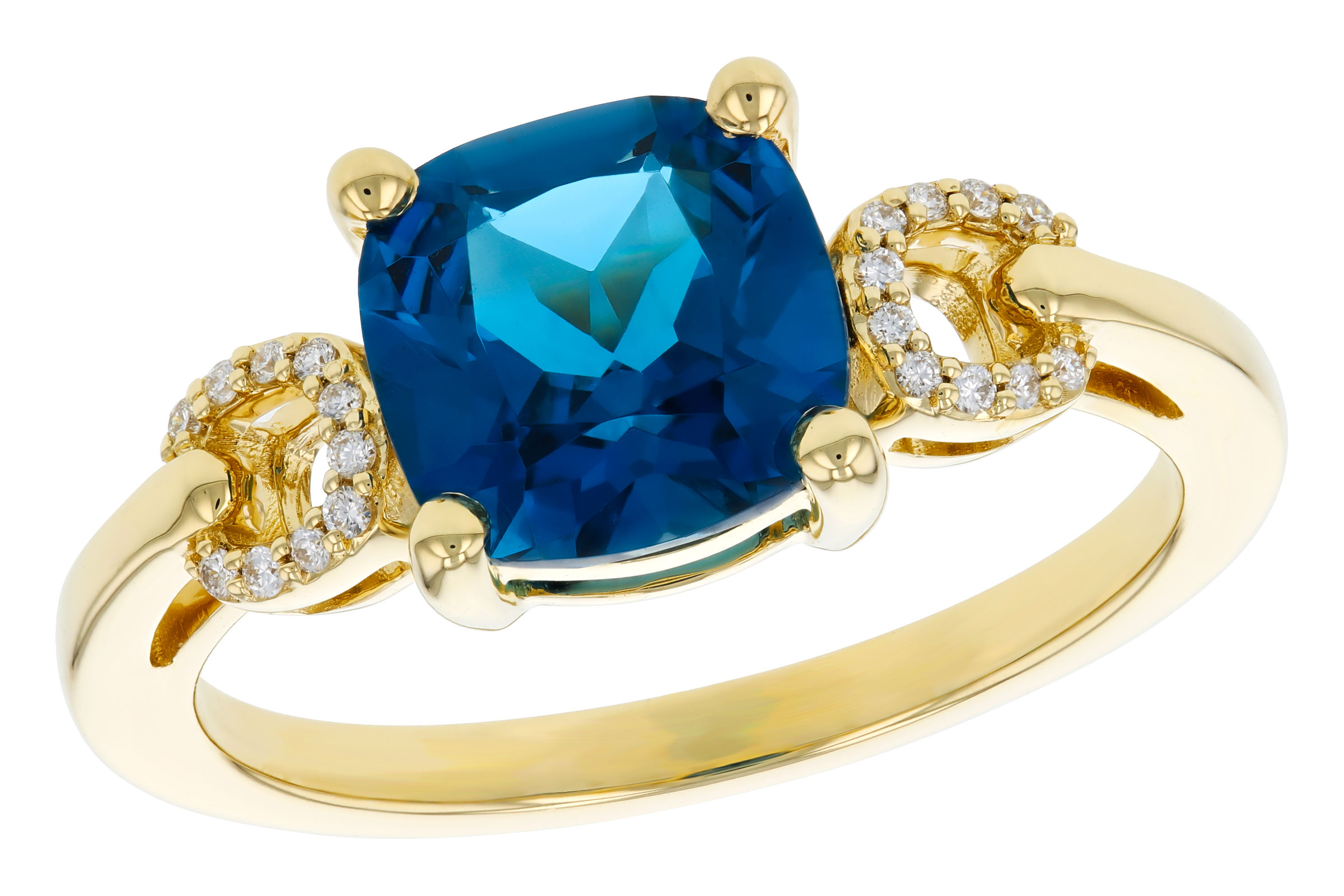 G330-75407: LDS RG 2.16 LONDON BLUE TOPAZ 2.21 TGW (8MM LBT)
