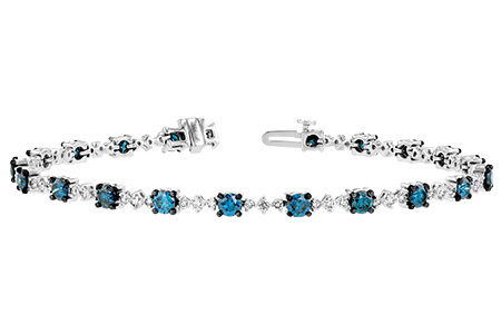 H243-51762: BRACELET 3.00 BLUE DIA 4.05 TW