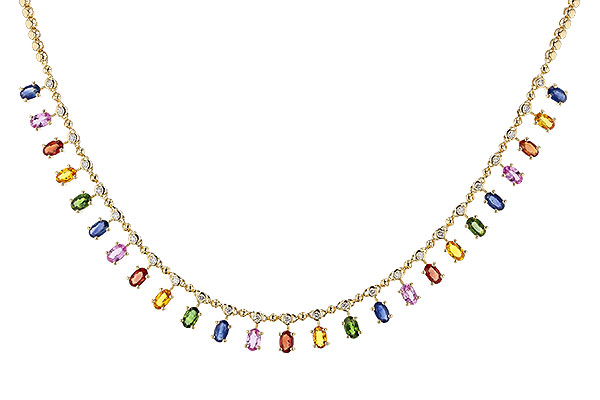 H329-86298: NECK 6.75 MULTI-COLOR SAPP 7.21 TGW (17.25")